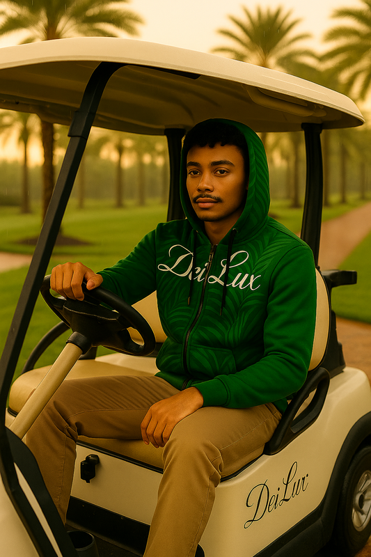 Emerald Palms - Unisex Monogram Zip Hoodie