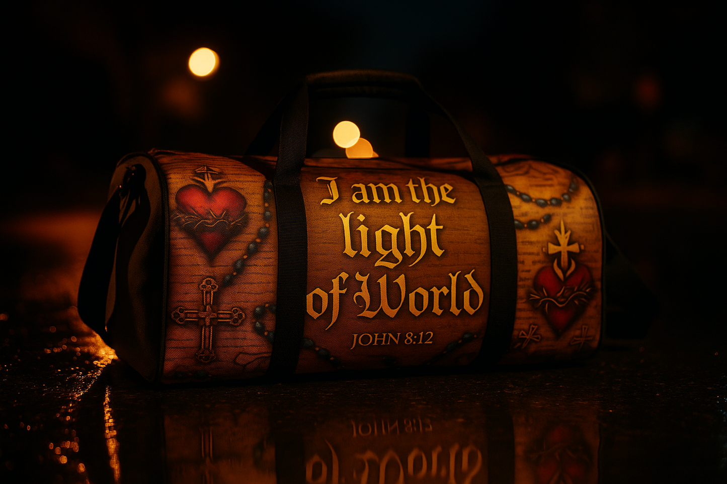 John 8:12 - Duffle Bag