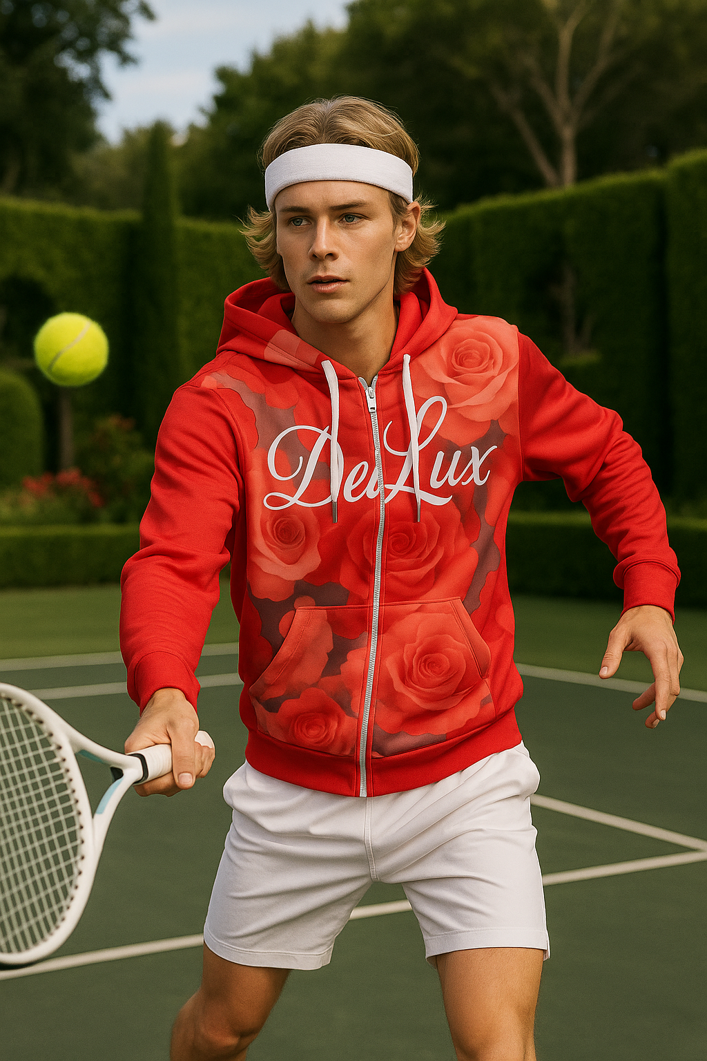 Rose Sky Crest - Unisex Zip Hoodie