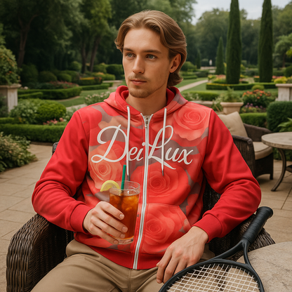 Rose Sky Crest - Unisex Zip Hoodie