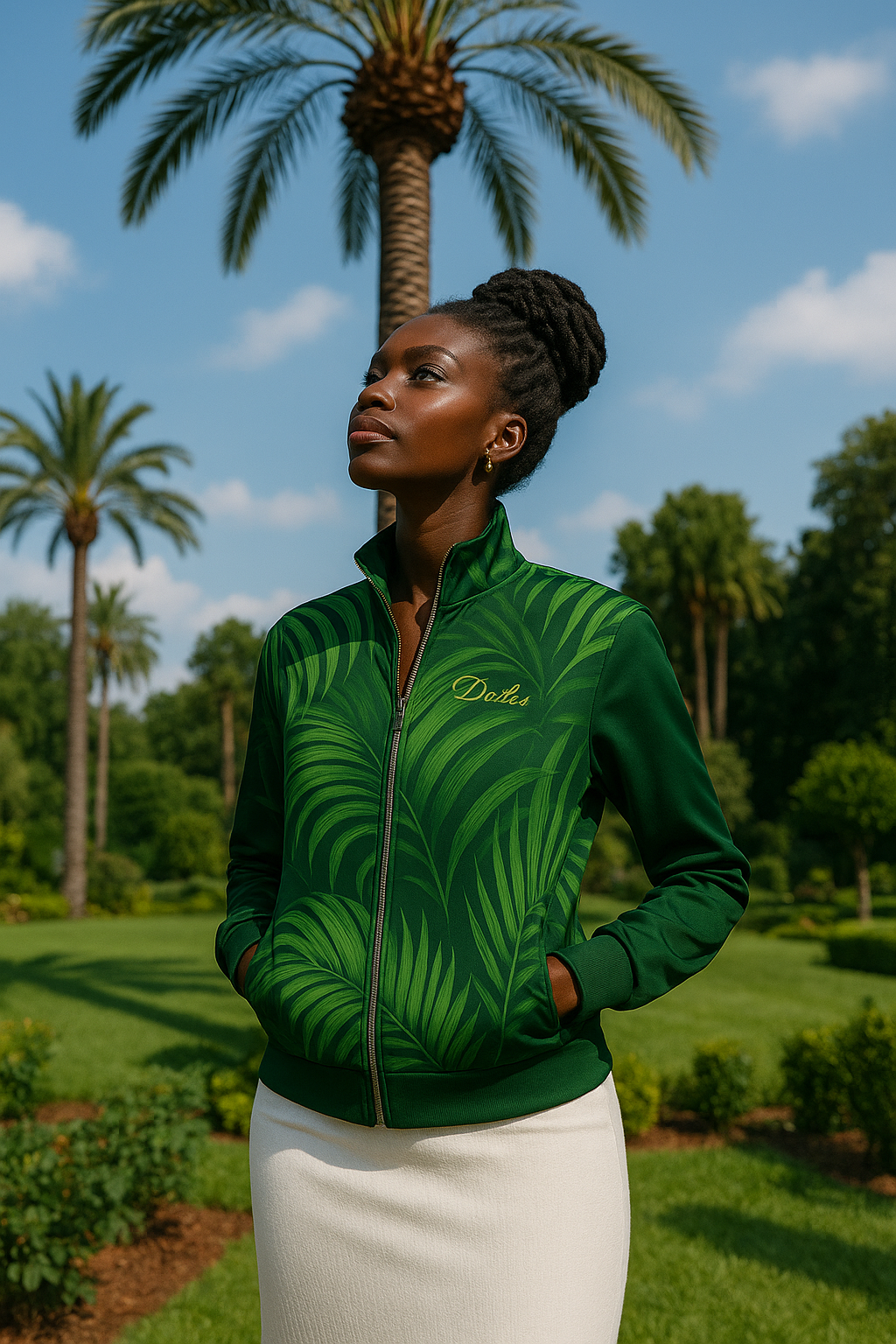 Emerald Palms - Unisex Lounge Jacket