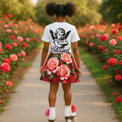 Rose Bouquet - Garden Skater Skirt