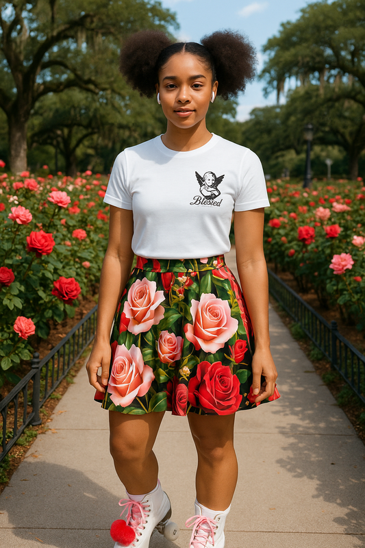 Rose Bouquet - Garden Skater Skirt