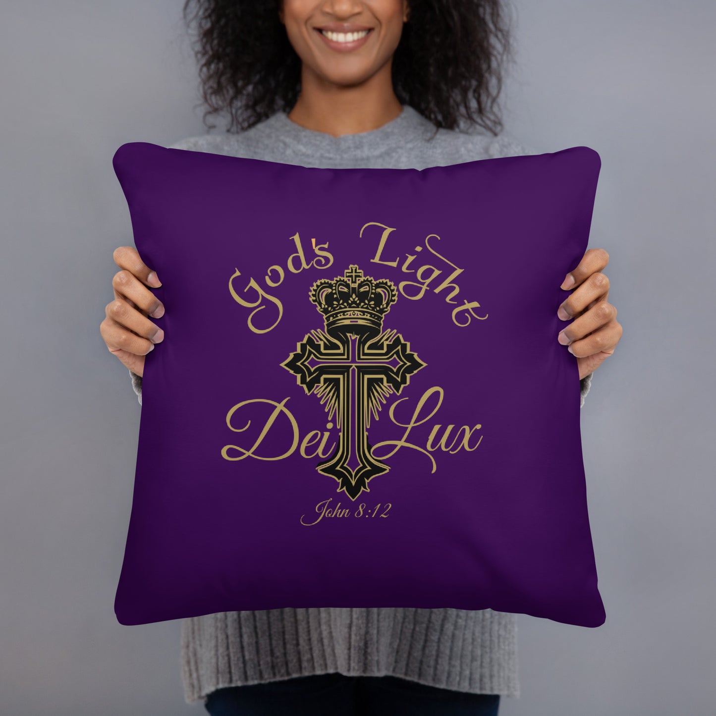 Rose Violet - Floral Pillow