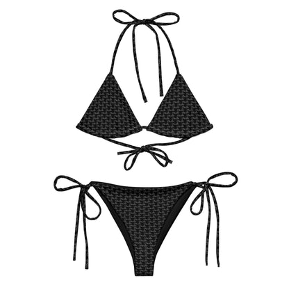 Black Dei Lux - Print Recycled String Bikini