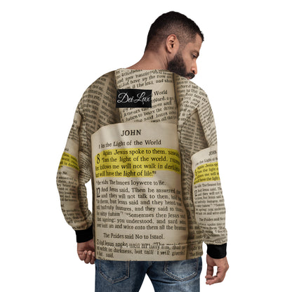Golden Scripture – Unisex Sweatshirt John 8:12 - Unisex Sweatshirt