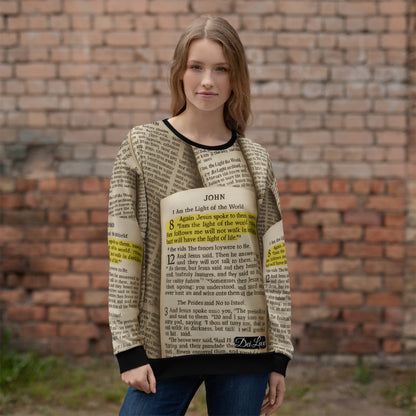 Golden Scripture – Unisex Sweatshirt John 8:12 - Unisex Sweatshirt