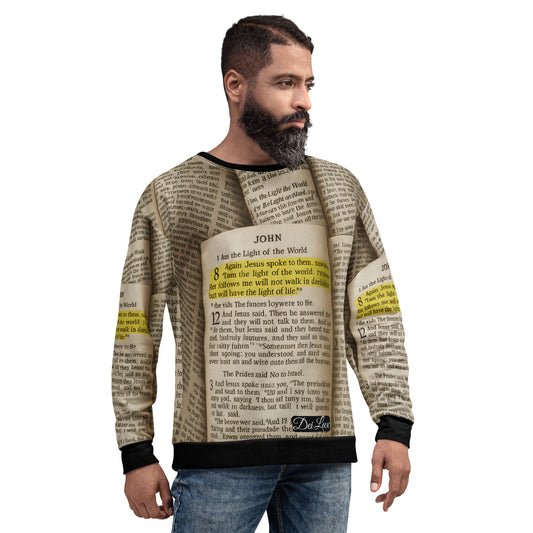 Golden Scripture – Unisex Sweatshirt John 8:12 - Unisex Sweatshirt
