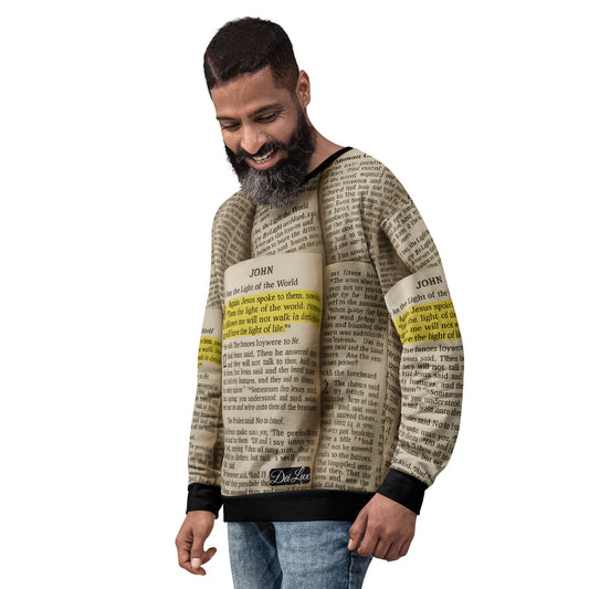 Golden Scripture – Unisex Sweatshirt John 8:12 - Unisex Sweatshirt