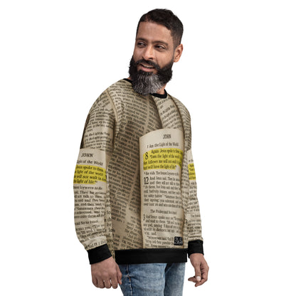 Golden Scripture – Unisex Sweatshirt John 8:12 - Unisex Sweatshirt