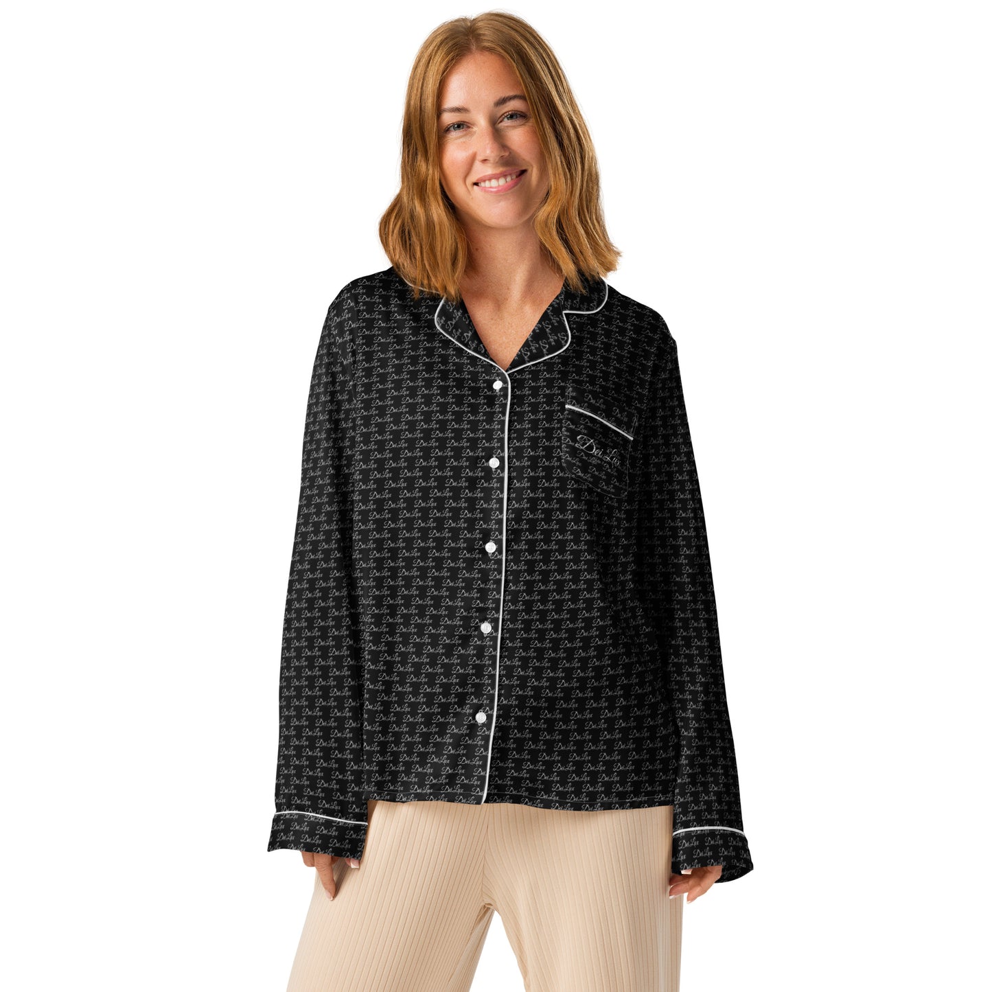 Black Dei Lux - Women’s Long Sleeve Pajama Top