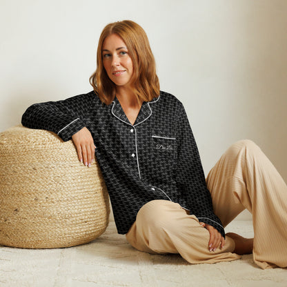 Black Dei Lux - Women’s Long Sleeve Pajama Top