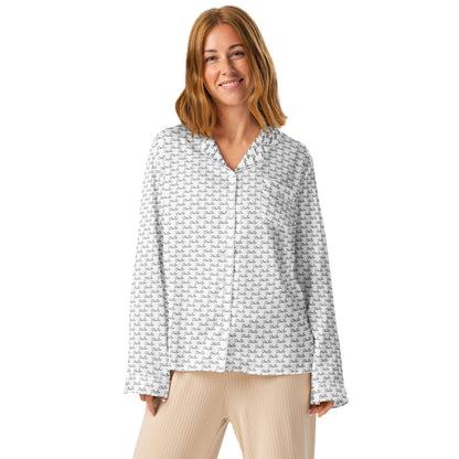White Dei Lux - Women’s Long Sleeve Pajama Top