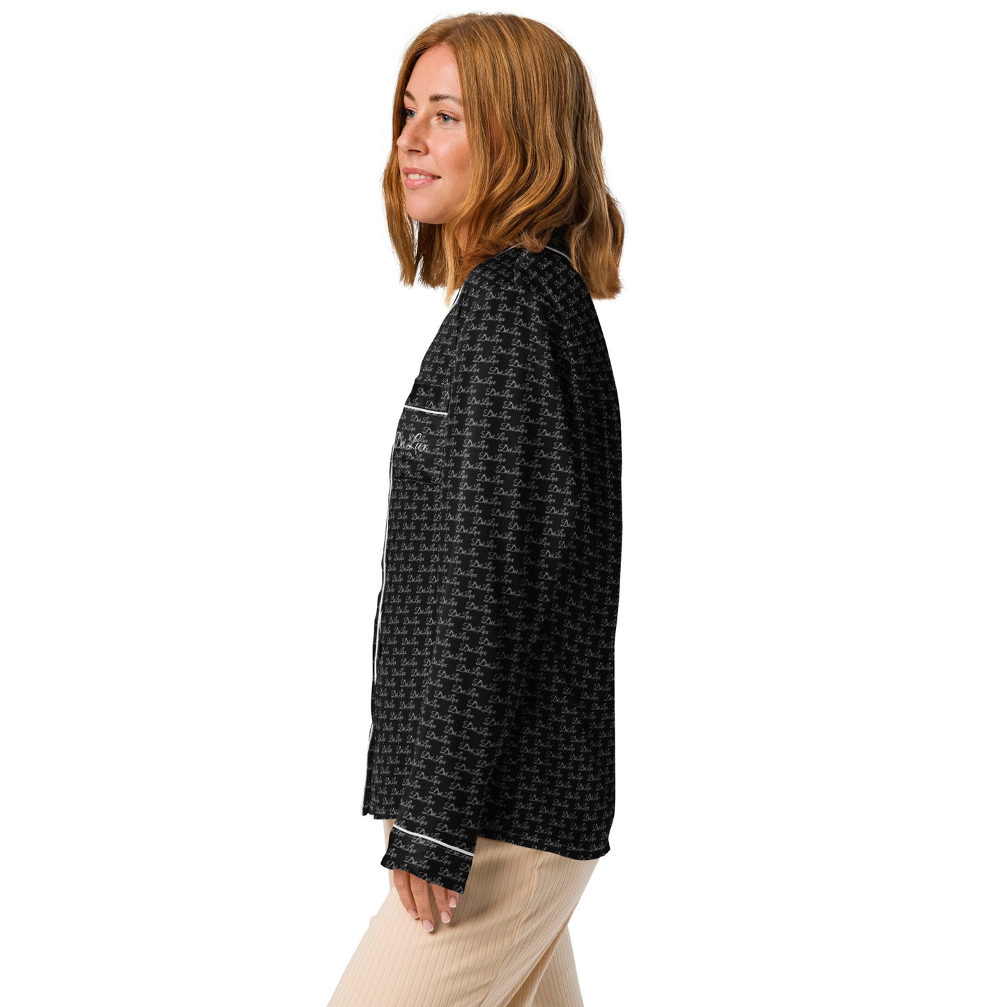 Black Dei Lux - Women’s Long Sleeve Pajama Top