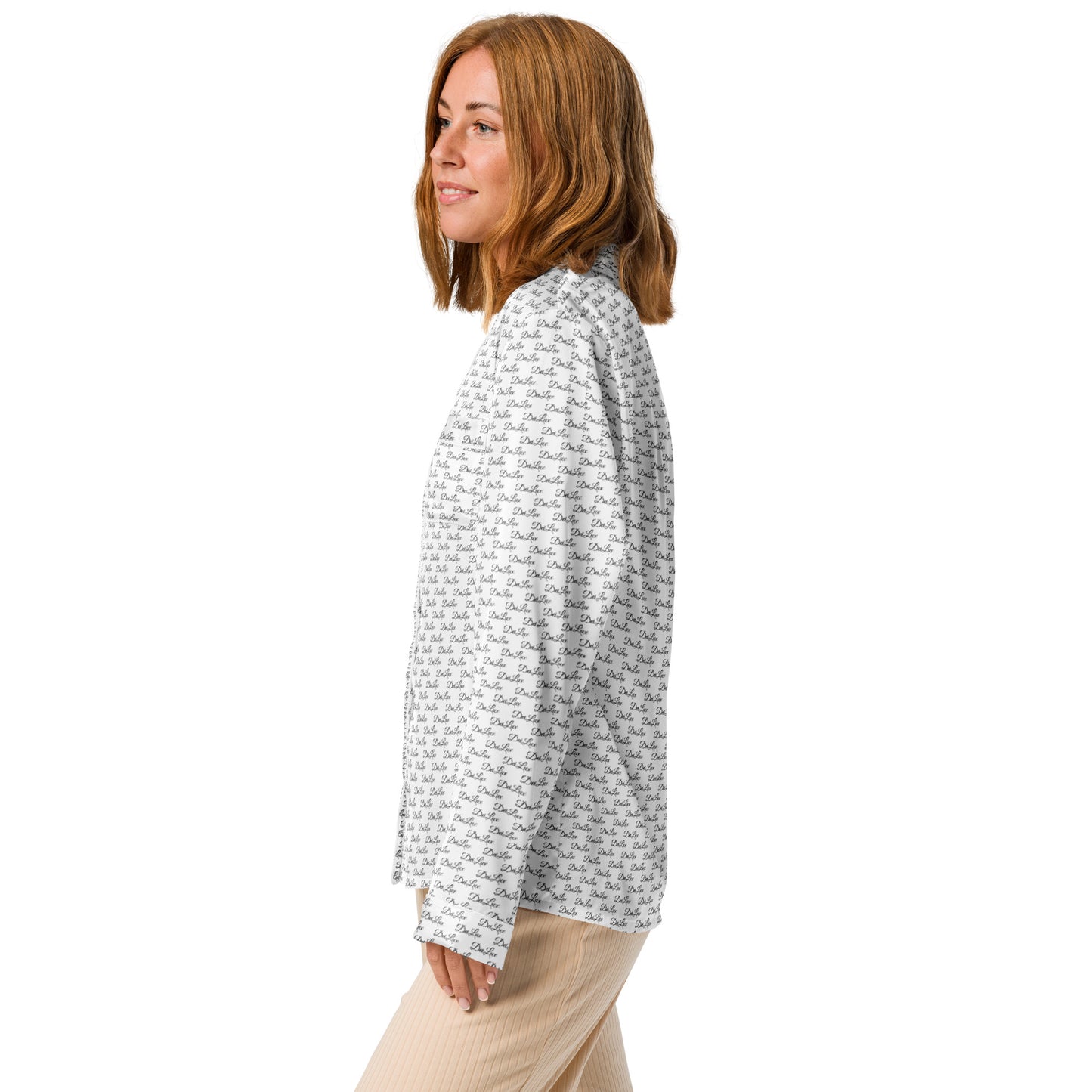 White Dei Lux - Women’s Long Sleeve Pajama Top