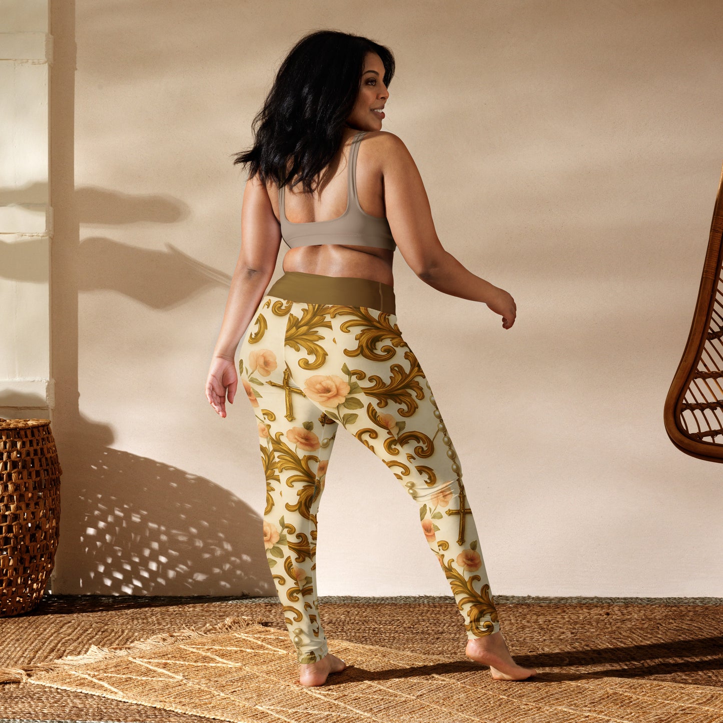 Gilded Rosary - Yoga Leggings