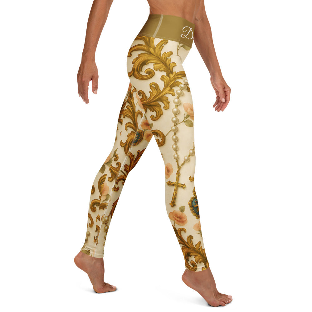 Gilded Rosary - Yoga Leggings