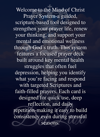 Faith Based Mental Health Report by The Mind of Christ Prayer System